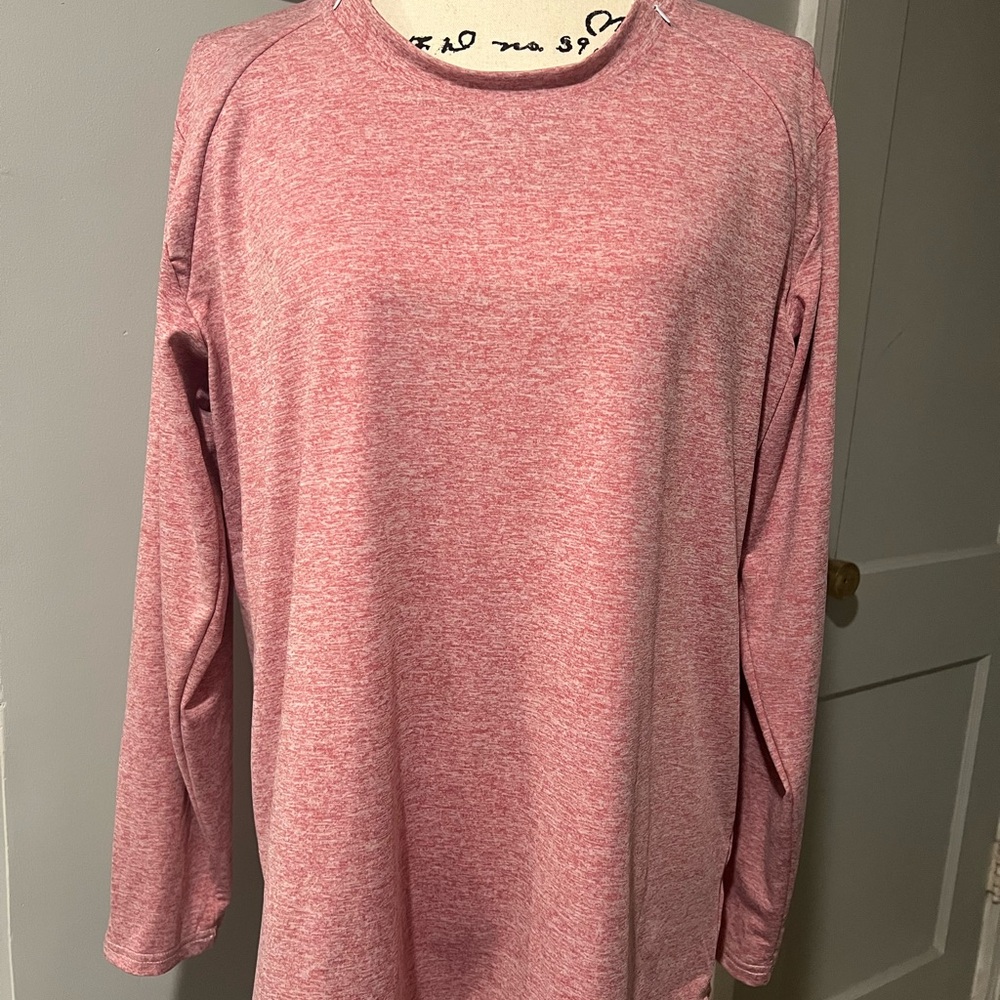 Infusion/Chemo Love Heathered Pink Long Sleeve Shirt